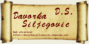 Davorka Šiljegović vizit kartica